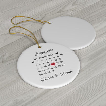 Ceramic Engagement Ornament