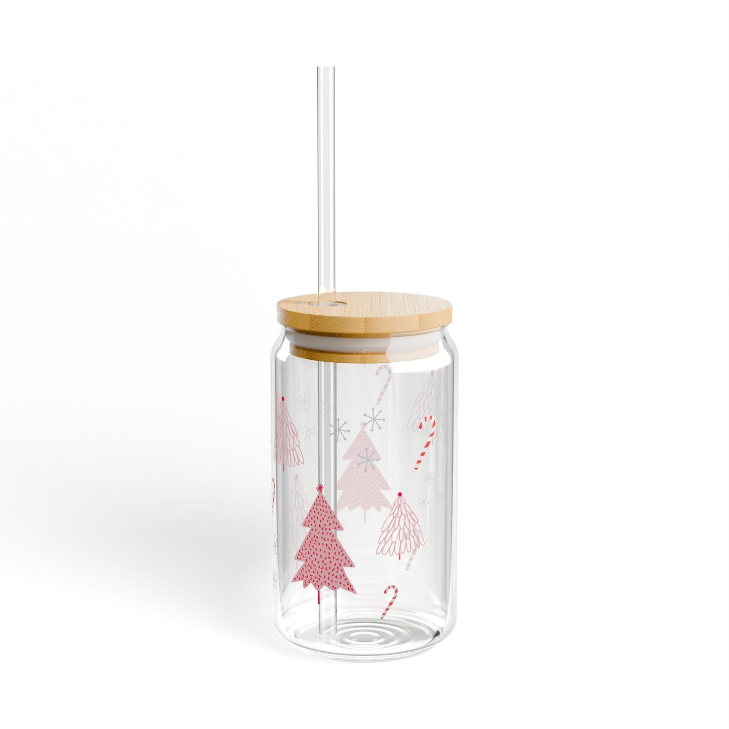 Christmas Cheer Sipper Glass 16oz