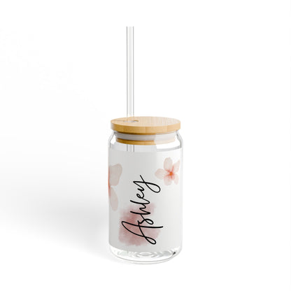 Personalized Iced Sipper Glass 16oz