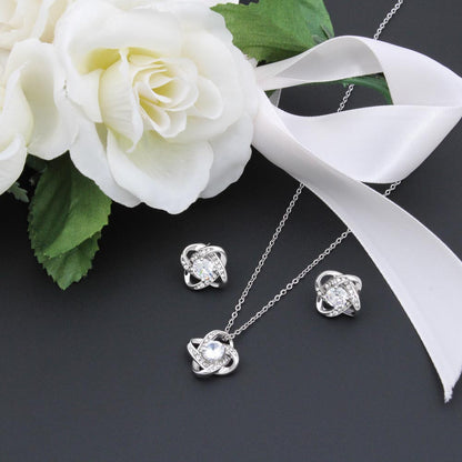 Love Knot Earring & Necklace Set