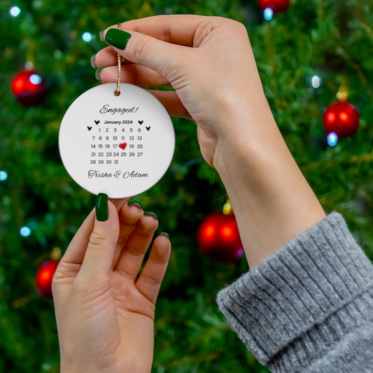 Ceramic Engagement Ornament