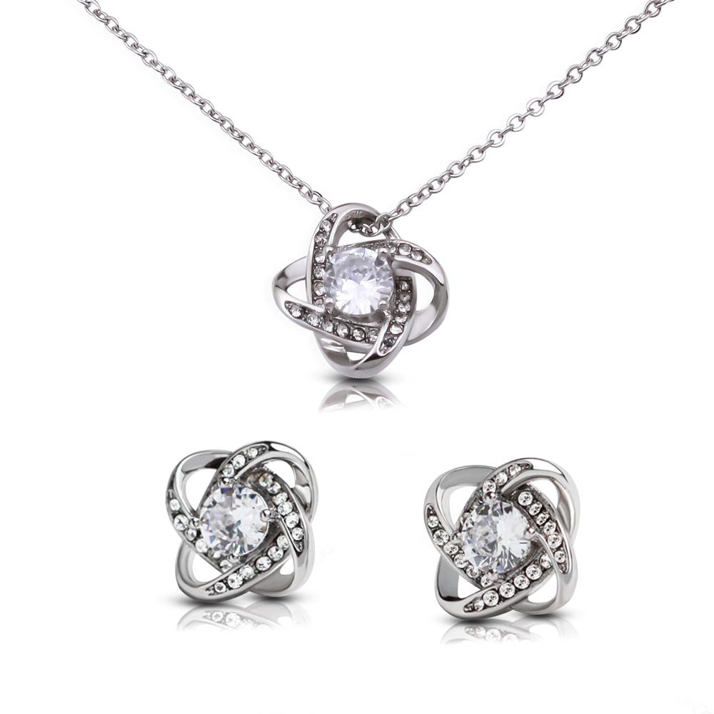 Love Knot Earring & Necklace Set