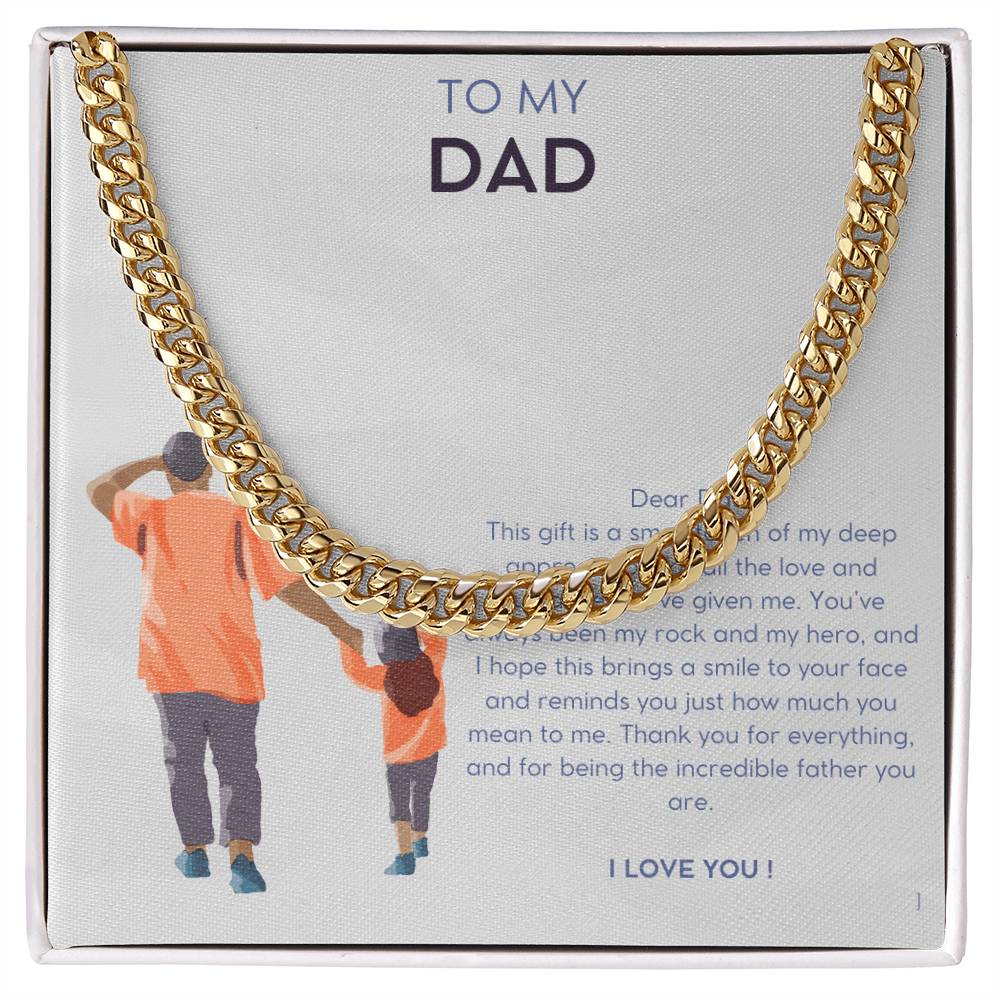 Daddy Daughter Cuban Link Chain