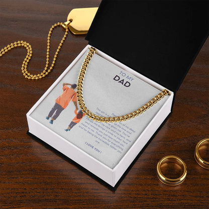 Daddy Daughter Cuban Link Chain