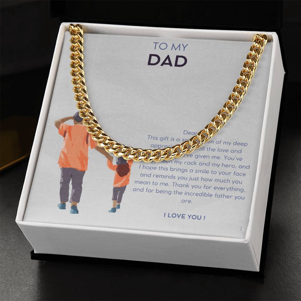 Daddy Daughter Cuban Link Chain