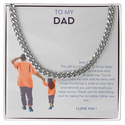 Daddy Daughter Cuban Link Chain