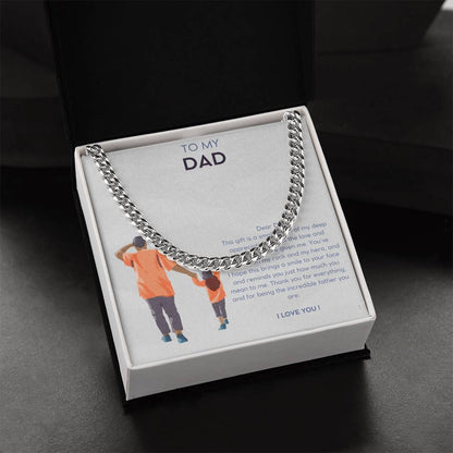 Daddy Daughter Cuban Link Chain