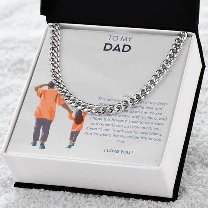 Daddy Daughter Cuban Link Chain