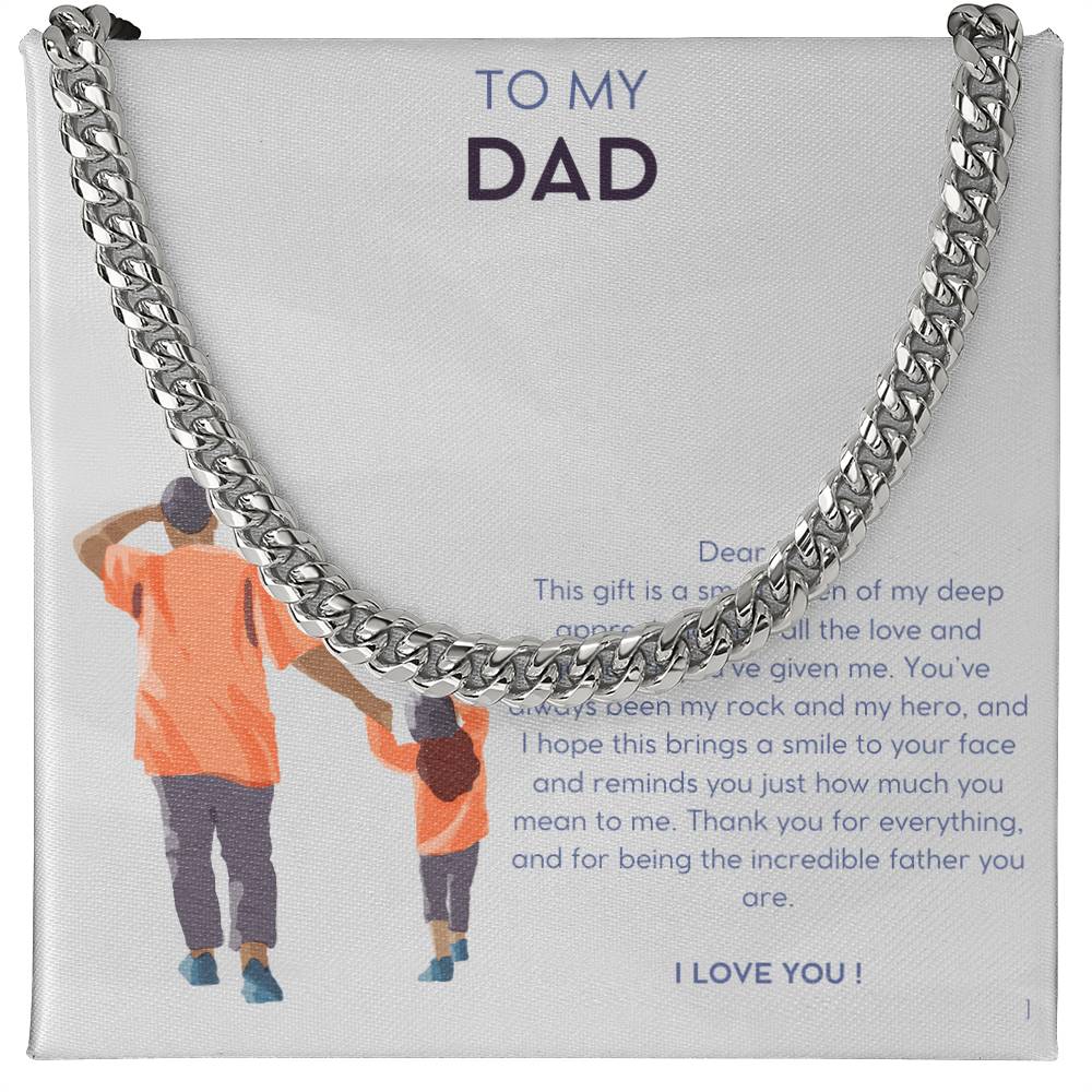 Daddy Daughter Cuban Link Chain