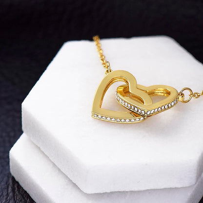 Bestie Interlocking Hearts Necklace