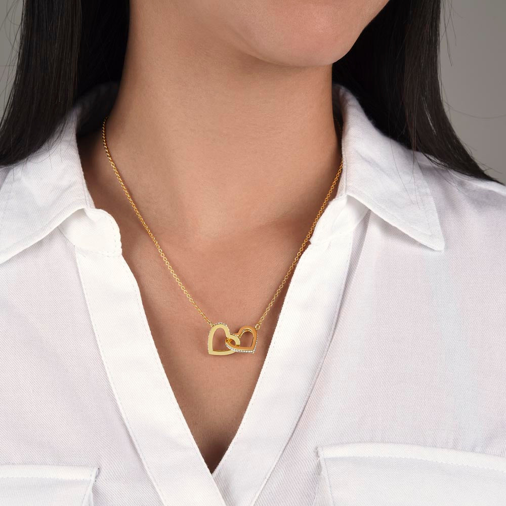 Bestie Interlocking Hearts Necklace