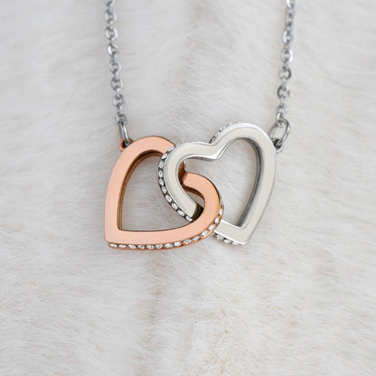 Bestie Interlocking Hearts Necklace