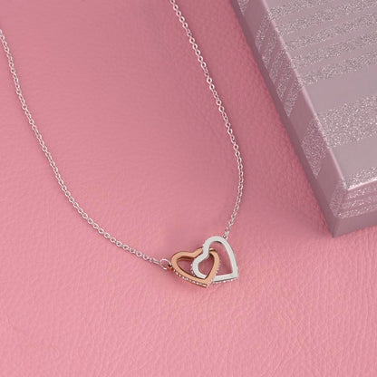 Sister Interlocking Hearts Necklace