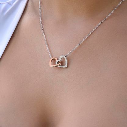 Bestie Interlocking Hearts Necklace