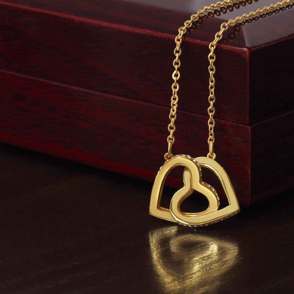 Bestie Interlocking Hearts Necklace