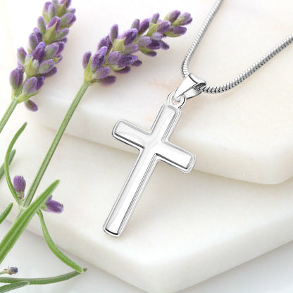 Grandmother Stainless Steel Cross Nrcklace