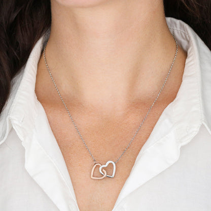 Bestie Interlocking Hearts Necklace